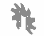 BLADE - VERTICAL MOWER CARBIDE TIPPED