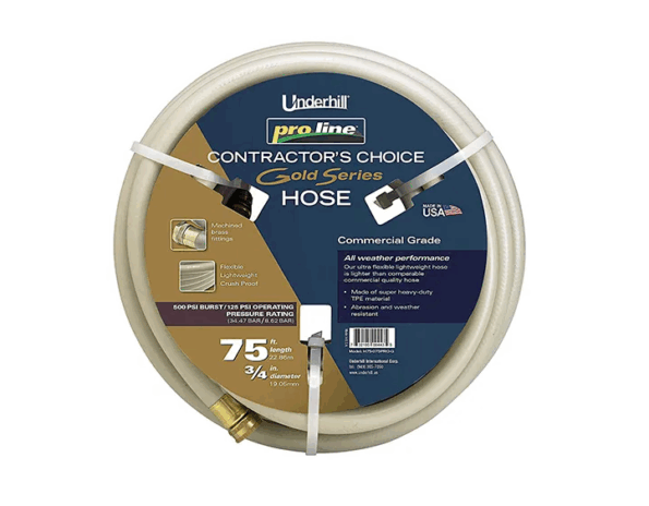 Underhill ProLine Gold Hose 3/4in X 75ft - 500 PSI