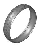 Tire - 4x20 Semi Pneumatic 20 in OD